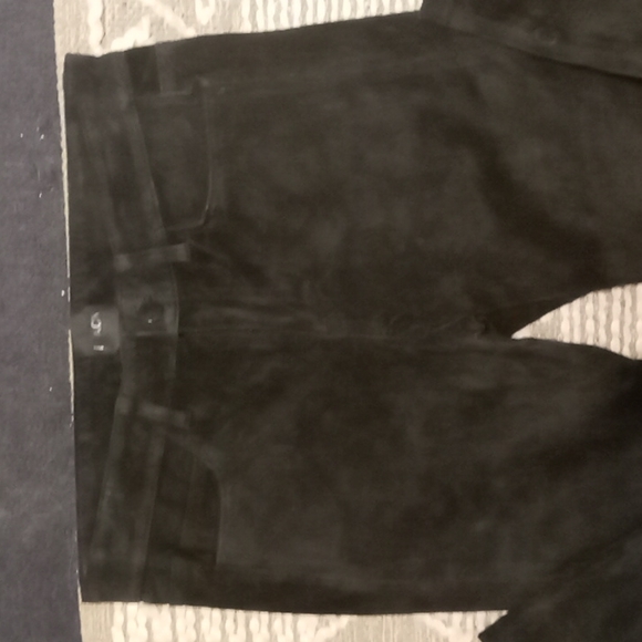 100% Suede Leather Pants Size 26 JOE'S Black Collection. - Picture 2 of 6